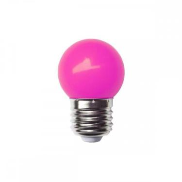 Imagem de Lampada Led Bolinha Galaxy E27 1.5Wx220V Rosa 1219 - Kit C/10, 220V