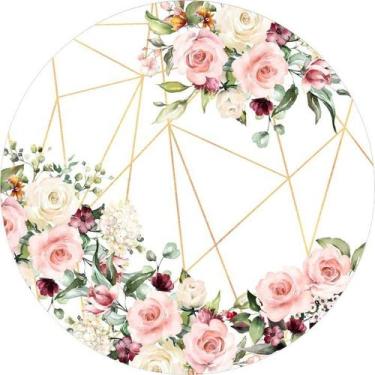 Imagem de Painel Festa Redondo Veste Fácil 1,50m Flores - Fadrix
