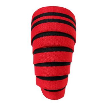 Imagem de Kit Faixa De Joelho + Strap Gancho Mão Puxada Agachamento Puxada - Pro