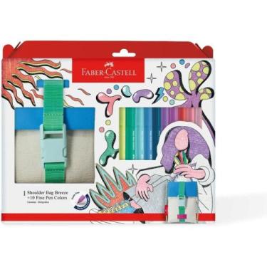 Imagem de Caneta com Ponta Porosa Fine Pen Shoulder BAG 10 Cores - Pacote com 2 