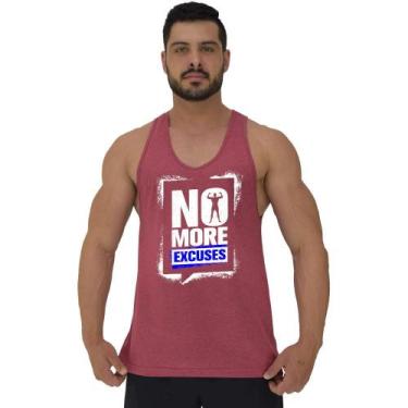 Imagem de Regata Menos Cavada Masculina MXD Conceito No More Excuses, Vermelho c