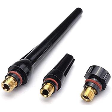 Imagem de Tocha de soldagem Kit de acessórios de soldagem com 55 peças, bocal de alumínio, lente de tom grosso, kit de 10 copos para kit de tocha TIG WP