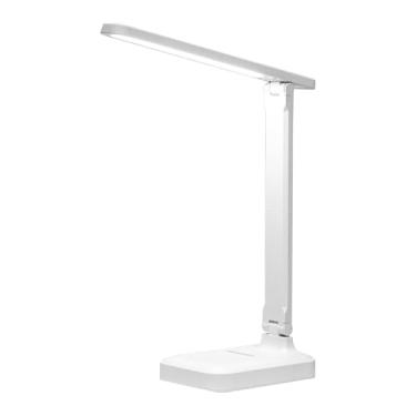 Imagem de Lâmpada de mesa LED para casa de escritório, lâmpadas de cabeceira,lâmpada de mesa LED USB, luz de leitura de toque LED dobrável Abs para leitura, estudo, bancada de trabalho