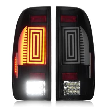 Imagem de Luzes traseiras [kit de LED] Adequado para Ford F150 1997-2003, F150 Heritage 2004, F250 F350 Super Duty 1999-2007, conjunto de lâmpada traseira de freio de lanterna traseira (serve apenas para