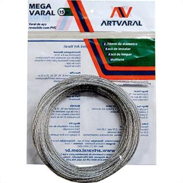 Imagem de Varal De Aco Mega 15Mt 2,7Mm - ART VARAL