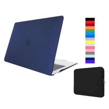 Imagem de Kit Capa Case Compatível Com Macbook NEW AIR 13.6" A2681 cor AZMF + Ca