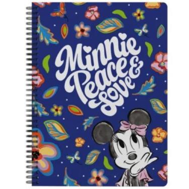Imagem de Caderno Minnie Flores Tam Grande Arame 160 Folhas Escolar - Culturama