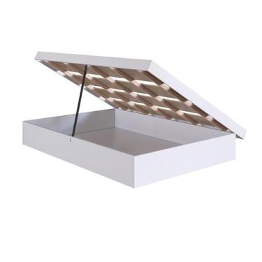 Imagem de Cama Casal Box Baú 140 Bogotá Branco - Art in Móveis