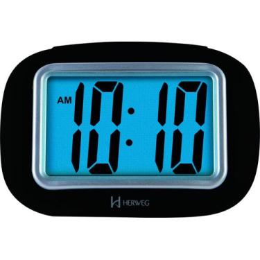 Imagem de Despertador Digital Preto 2976 - Herweg
