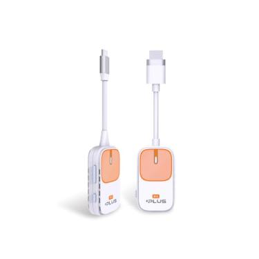 Imagem de Kit transmissor USB C e receptor HDMI EZCast Pocket Plus, suporta qualquer dispositivo tipo C, extensor HDMI sem fio de transmissão de áudio/vídeo 5G/1080P para laptops, smartphones.