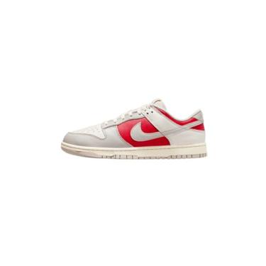 Imagem de Nike Tênis masculino Dunk Low, Phantom/Light Iron Ore-gym Red, 44