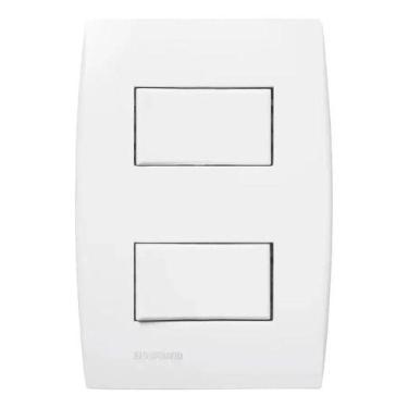 Imagem de Conjunto 4x2 Interruptor Duplo Paralelo Soprano Siemens Ilus