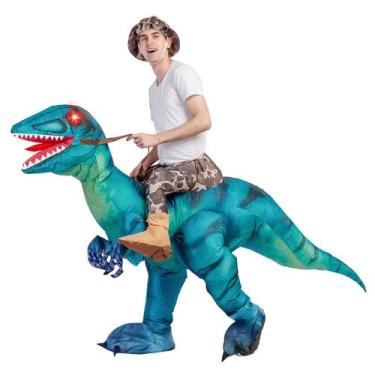 Imagem de Traje de dinossauro inflável GOOSH T-Rex para Halloween adulto