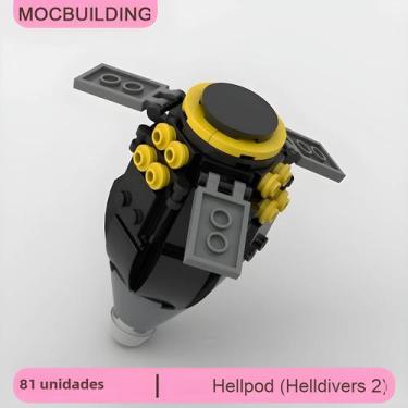 Imagem de Helldivers 2 Modelo Moc Blocos De Construção 81 Peças Diy Montar Tijol