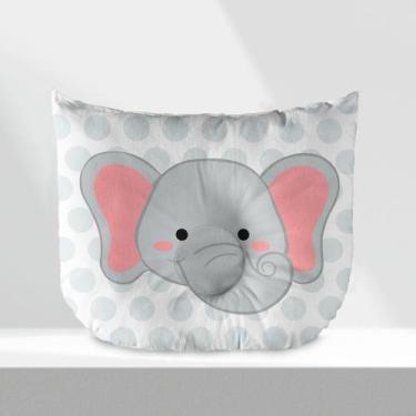 Imagem de Travesseiro para Bebê Anatômico Anti Refluxo Elefante - Mega Loja do B