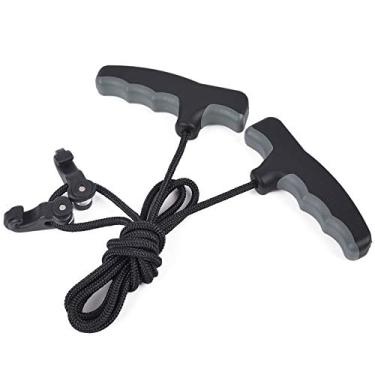 Imagem de Dispositivo de corda de besta com alça dupla para arco e flecha, acessórios de ferramentas de caça cinza (pacote com 1)