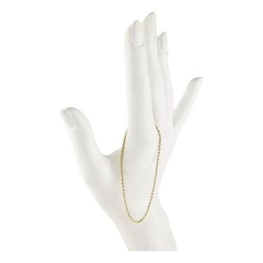 Imagem de Pulseira Feminina Bailarina 1.5 18 Cm Ouro 18k Certificado G - JOIE JO
