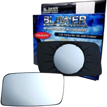 Imagem de 97003 - Vidro Espelho Retrovisor Lado Esquerdo Com Base Gol Voyage Parati 1988 a 1992 - Blawer
