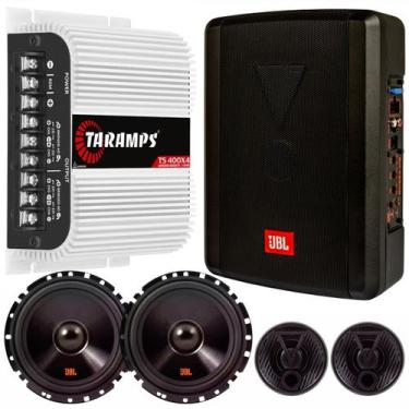 Imagem de Kit Caixa JBL SW68AMS 100W e Módulo Amplificador Taramps TS400x4 400W 