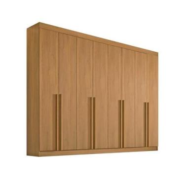 Imagem de Guarda Roupa Casal Dyamond 8 Portas em MDF Cinamomo - D'doro