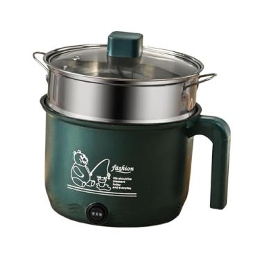 Imagem de Ｂｅｓｇａ Panela elétrica pequena para arroz, utensílios de cozinha, cabo anti-escaldante, panela de macarrão instantâneo com 2 engrenagens ajustáveis para bife, Vaporizador de aço Inoxidável