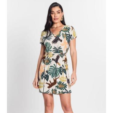 Imagem de Vestido Feminino Liganete Infinita Cor Bege, M, Bege