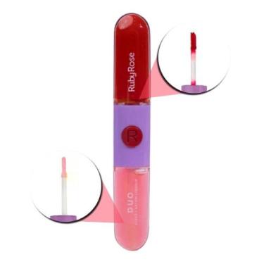 Imagem de Gloss + Batom Líquido Duo Ruby Rose Ld01 9,6g