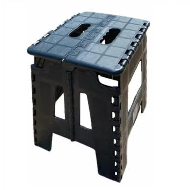 Imagem de Banqueta Dobrável Portátil cor ALEATÓRIA, Plástico Resistente, Suporta até 100 kg