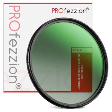Imagem de PROfezzion Filtro de pólo circular fino filtro CPL de 49 mm para Canon EOS R100 R50 R10 com lente de kit RF-S 18-45 mm, M50 M6 Mark II com lente de kit EF-M 15-45 mm e outras lentes com rosca de