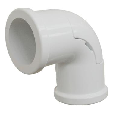 Imagem de Cotovelo para Eletroduto com Tampa Vigia em PVC sem Rosca Branco 3/4"" - E015310015 - WETZEL