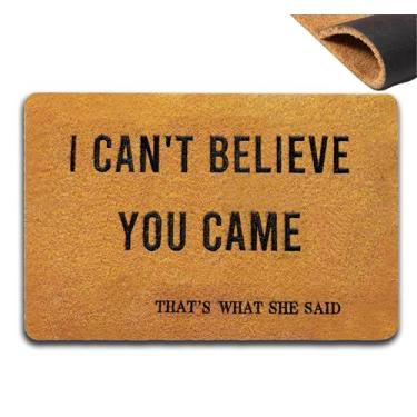 Imagem de Accssoey Capachos engraçados, tapete de porta da frente, entrada interna, bordado, bem-vindo, tapetes de borracha, decoração para o dia das mães, 76 cm x 45 cm