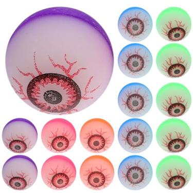 Imagem de FOMIYES Bolas saltitantes de Halloween, 10 peças de 32 mm, adereços de terror para jogos de doces ou travessuras de Halloween, cosplay e festa de fantasia (cor mista)