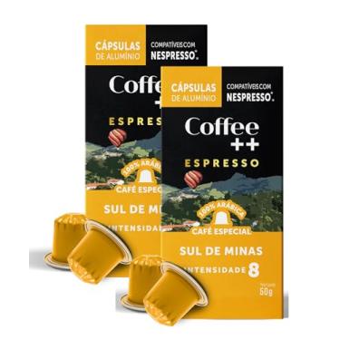 Imagem de Kit de Cápsulas de Café Coffee Mais Sul de Minas, compatível com Nespresso, contém 20 cápsulas