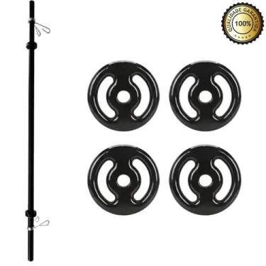 Imagem de Kit Completo Body Pump C/Barra E 16Kg De Anilha Emborrachada - Infinit
