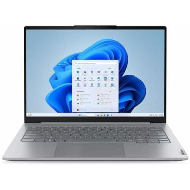 Imagem de Lenovo Notebook ThinkBook 14 G8 IRL 21SG000JUS com tela sensível ao toque de 14 polegadas - WUXGA - Intel Core 5 210H - 16 GB - SSD de 512 GB - Teclado inglês - Cinza ártico - Chip Intel - 1920 x 1200