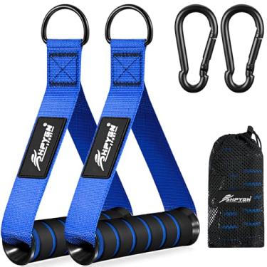 Imagem de HPYGN Cabos de máquina de cabo, equipamento de fitness de substituição para pilates, ioga, treinador de força, acessórios de treino para puxar para baixo, alça de exercícios para pulldowns, moscas no