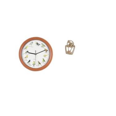 Imagem de Fenteer Relógio de Parede de Casal Melódico, Escultura Decorativa de Resina, Pássaro, Estatueta para Casa, Cozinha, Estante, Café, Mesa, Presente de Aniversár