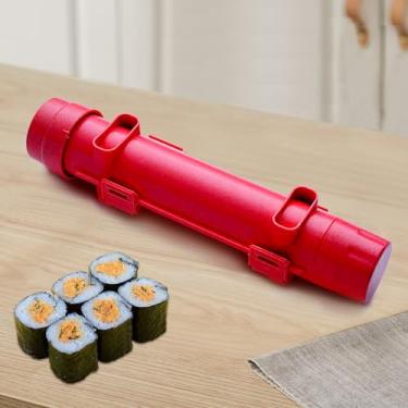 Imagem de Bazuca de rolo de sushi, kit de fabricação de sushi, molde de rolo Musubi, tubo de fabricação de musubi para rolo de artesanato com carne de arroz e legumes, ferramenta de cozinha para entusiastas