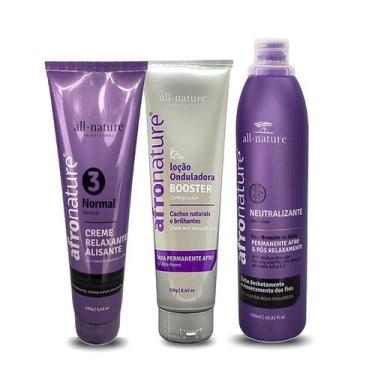 Imagem de Kit de Permanente e Relaxamento Capilar Afro Nature All Nature Força N