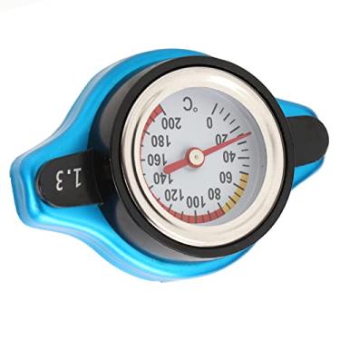 Imagem de Tampa do Radiador Em Liga de Alumínio Com Medidor de Temperatura para Carro Universal à Prova de Vazamentos (Cabeça pequena 1.3)
