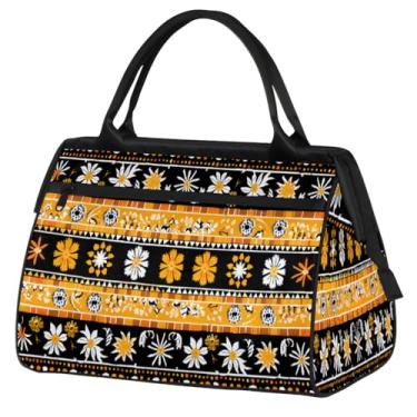 Imagem de Sacola abstrata dragão legal pequena durante a noite para mulheres e homens bolsa esportiva leve bolsa de ginástica à prova d'água bagagem de mão bolsa de fim de semana para presentes de viagem, Cor