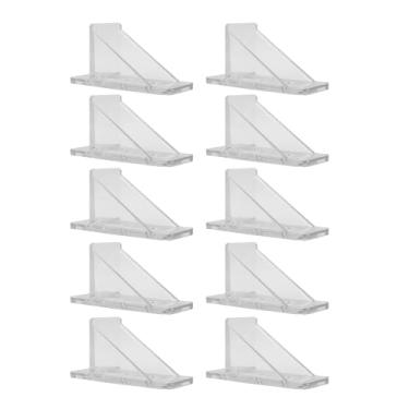 Imagem de Luqeeg 10 Pacotes de Protetores de Neve para Telhados de Metal, Com Arruelas de Vedação e Parafusos, Travas de Neve para Trailer de Trailer, Metal Evita Deslizamento de Gelo, Alta (Transparente)