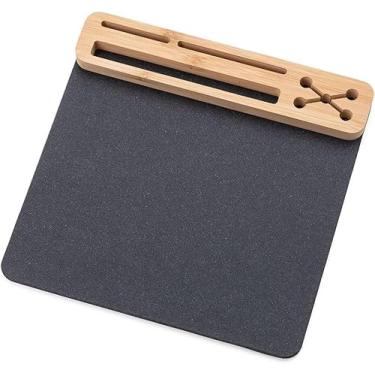 Imagem de Mouse Pad Ergonômico com Suporte para Celular e Canetas, Base Antiderrapante, Grande Área de Uso para Escritório e Home Office