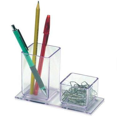 Imagem de Porta Lapis/ Clips Cristal Clear Acrimet