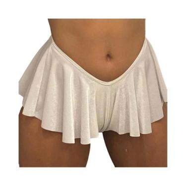 Imagem de Saia Mini Plissada De Cintura Alta Para Mulheres, Estilo Y2K, Moda Cor