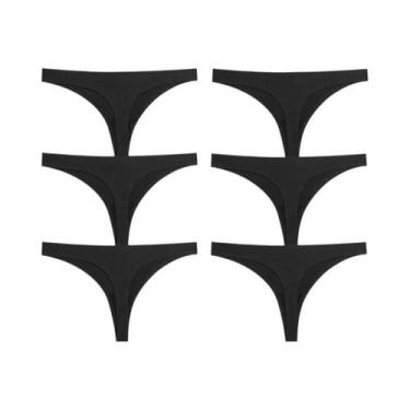 Imagem de Conjunto De Calcinhas De Seda Sem Costura Para Mulheres 6PCS Respiráve