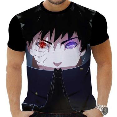 Imagem de Camiseta Camisa Personalizada Anime Naruto Obito Uchiha 10 - Zahir Sto