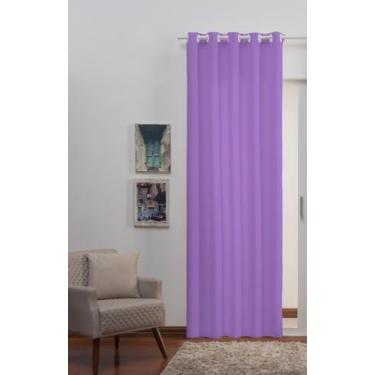 Imagem de Cortina Oxford Tecido 1,40x2,50 uma parte - porta - Filomena, Lilás