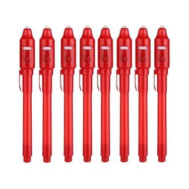 Imagem de Conjunto De Canetas De Tinta Invisível 4-12pcs Com Luz UV, Marcador Má
