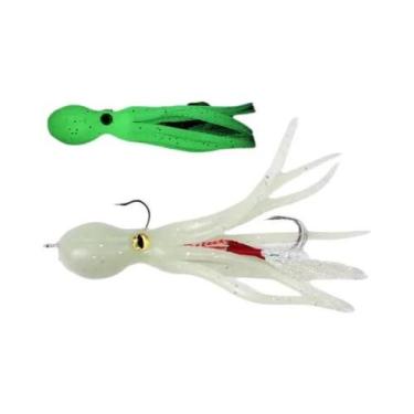 Imagem de Isca Artificial Luminosa De Choco Com Anzol Duplo 21g 11cm Para Pesca 